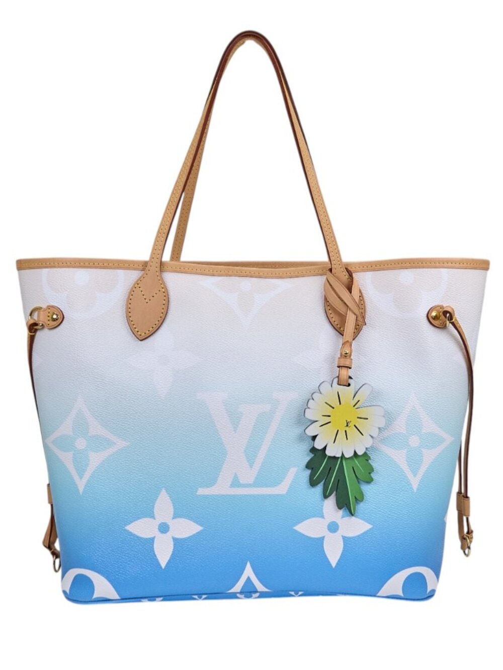 Louis Vuitton Neverfull MM Monogram Giant By The Pool Blue